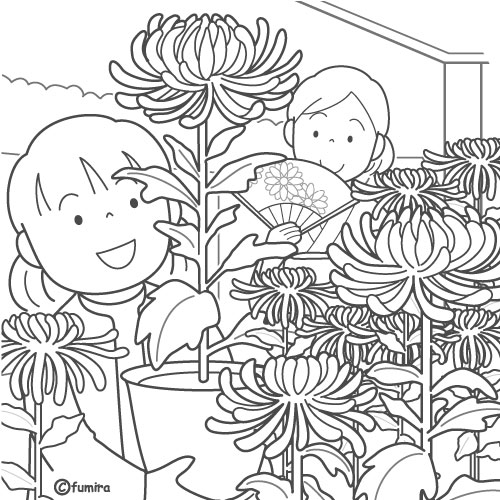 �e�Ղ�ŋe�̔��������Ă��鏗�̎q�̃C���X�g�i�ʂ肦�j