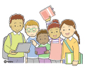 いろいろな国の子どもたちのイラスト(カラー) いろいろな国の子どもたちのイラスト(カラー)
