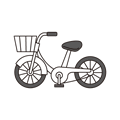 自転車 （モノクロ） 