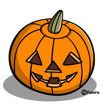 ハロウィン おばけカボチャのイラスト