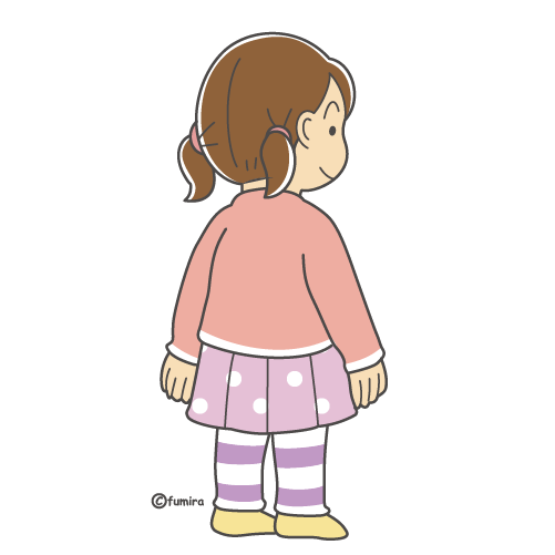 ���������Ă��鏗�̎q�̃C���X�g�i�J���[�j