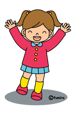 保育園 幼稚園のイラスト素材 子供の喜怒哀楽 女の子 カラー