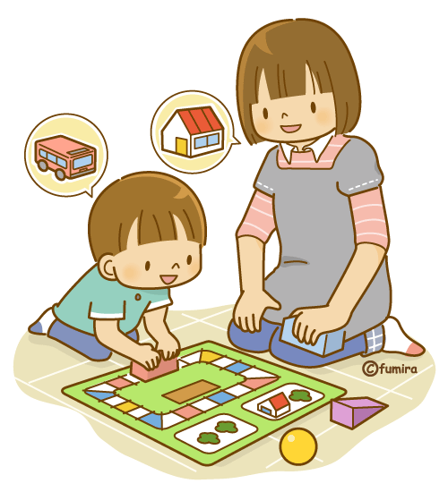 子供と遊ぶ保育士さん ソフト 子供と動物のイラスト屋さん