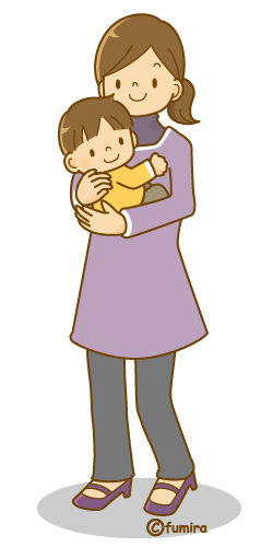 お母さんと赤ちゃんのイラスト ソフト