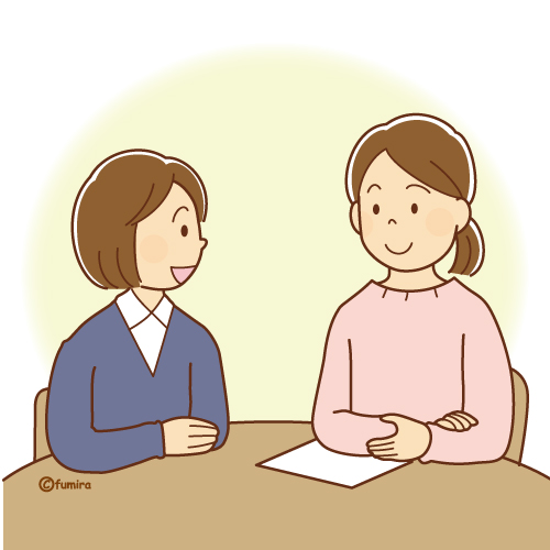 �搶���l�̐l�Ƙb�����鏗�q�w���̃C���X�g�i�\�t�g�j