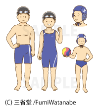 こどもスポーツ絵じてん(三省堂)|スポーツのイラスト 水泳競技イラスト 児童書イラスト こどもスポーツ絵じてん(三省堂)|スポーツのイラスト 水泳競技イラスト 児童書イラスト